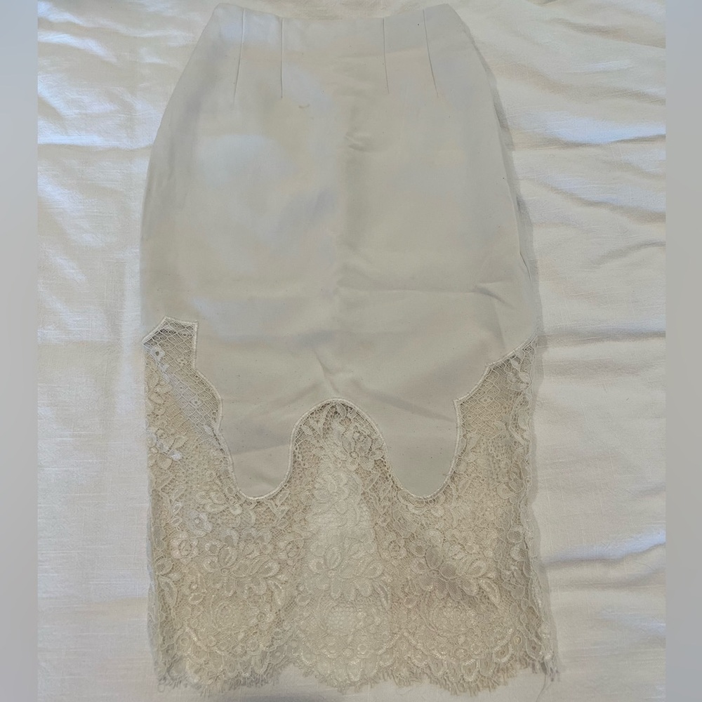 Vintage White Midi Skirt